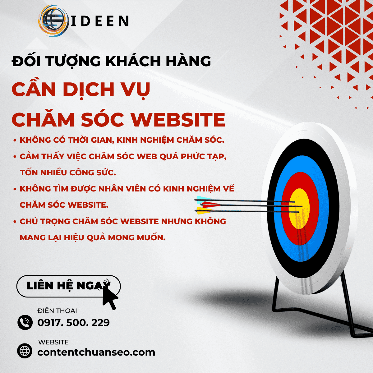 Dịch Vụ Chăm Sóc Website Tại IDEEN